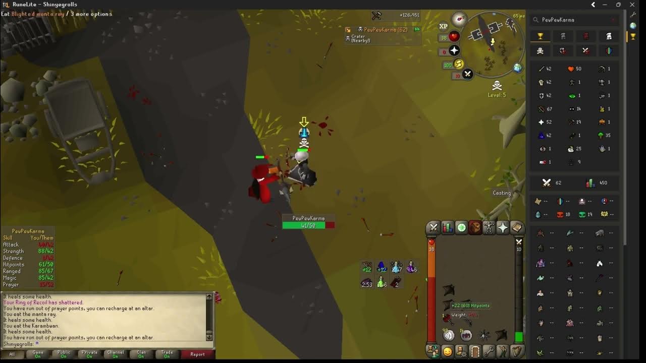 OSRS RuneScape Pure PK BH [VOIDER PURE MAKIN ME SPLASH LIKE CRAZY] it was anyones win at the end