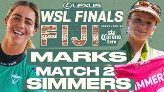 Caroline Marks vs Caitlin Simmers | Lexus WSL Finals Fiji pres by Corona Cero - Match 2