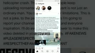 KOBE BRYANT BODY RECOVERED (FAKE NEWS)
