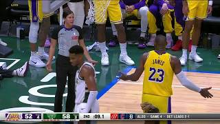 LeBron James gets technical foul in preseason game vs. Bucks | NBA on ESPN