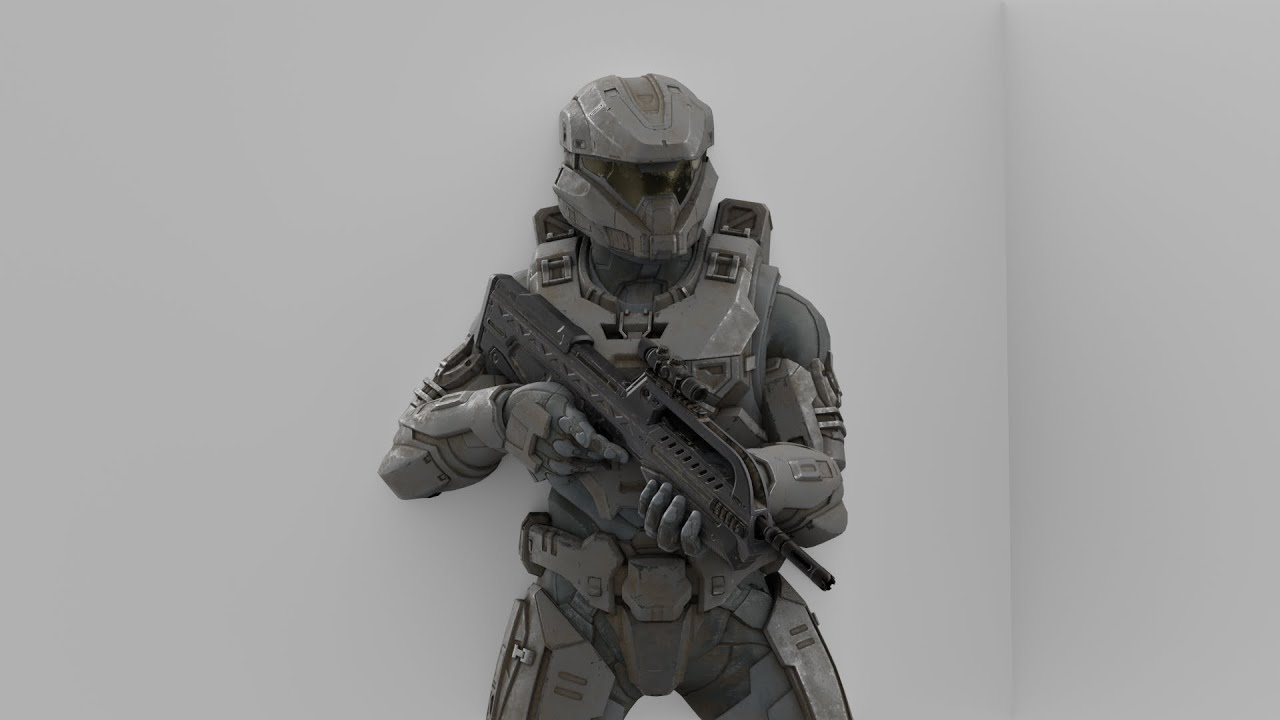 Battle Rifle reload animation test [Blender]