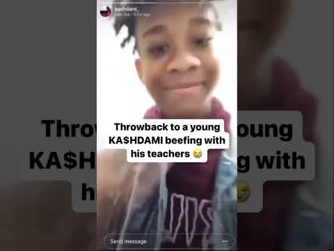 YOUNG KA$HDAMI BEEFS WITH TEACHER ON LIVE 😭 #rap #shorts #kashdami