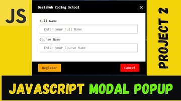 Creating a Javascript Popup Modal with Overlay from Scratch in HTML CSS JS. Project:html css