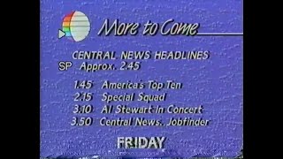 Central TV night time, summer 1987