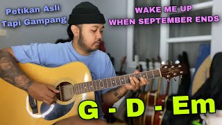 Petikan Gitar Buat Pamer Skill Di Bulan September | Wake Me Up When September End Greenday Tutorial