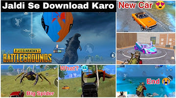 PUBG MOBILE - Godzilla Vs Kong Update 1.4 | Pubg Mobile Titan Strikes In Hindi | TOP 10 Features |