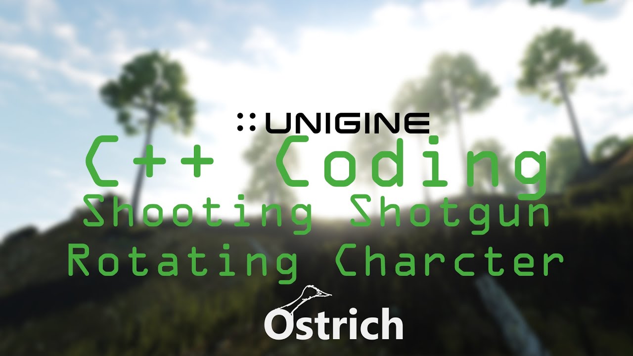 UNIGINE TUTORIAL C++: Shooting Shotgun, Rotating Character - YouTube
