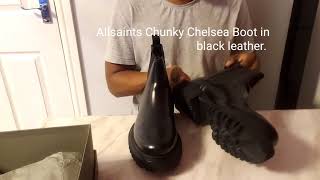 Allsaints Black Chunky Chelsea boot Uniquely stylish