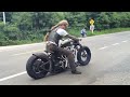 Mario kleff testing the custom motorcycle bobber 159