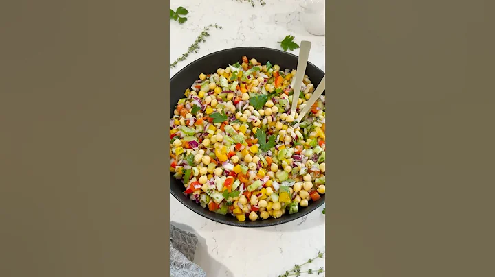 Chickpea Salad - Protein Edition #salad #recipe #cooking #shorts