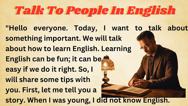 Talk To People In English || Graded Reader || Improve Your English || Learn English || Level 1
