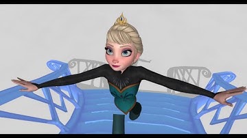 MMD - Idina Menzel - Let it Go ~ STAIRS DRAFT (work in progress: 1)