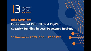 Online Info Session I3 Instrument