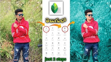 Snapseed - just 2 step Cyan Blue Effect 🔥 || snapseed Amazing Editing Tricks - #chandueditz