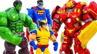 Hulkbuster, Iron Man, Scarlet Witch Defeat Prison Robber Hulk, Superman Evil ~! Toys Play Time