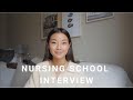 Nursing School Interview | Questions + Answers Tips