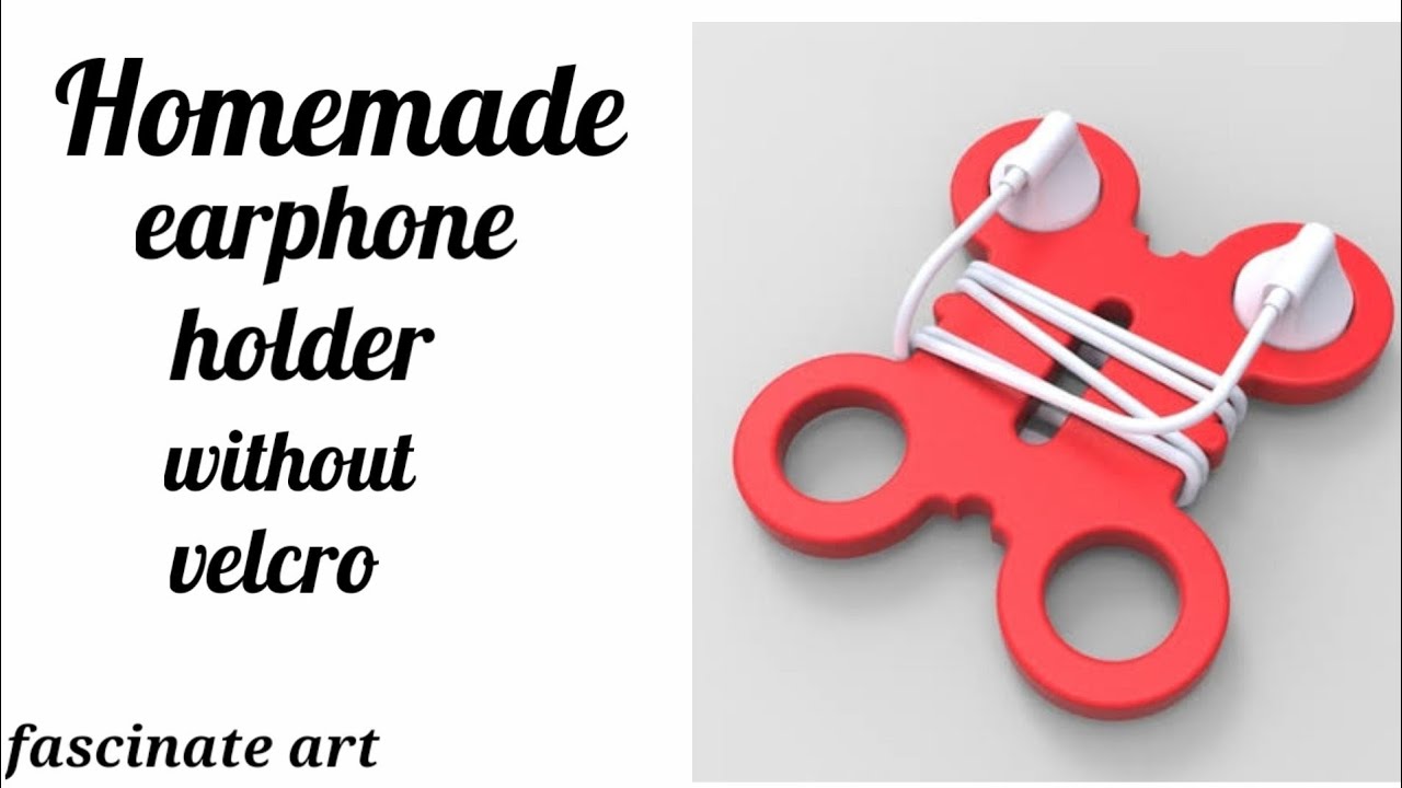How to make earphone holder paper craft fascinate art YouTube