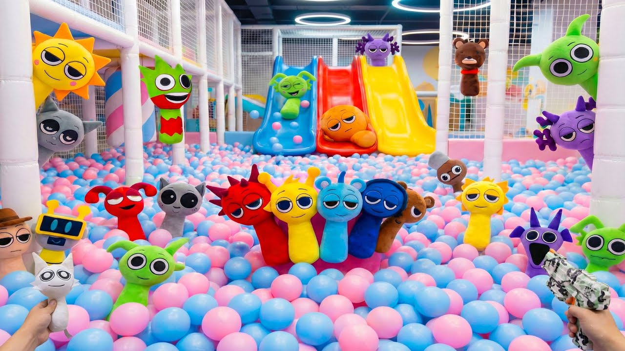 Found Sprunki! Hide and Seek in the Giant Ball Pit