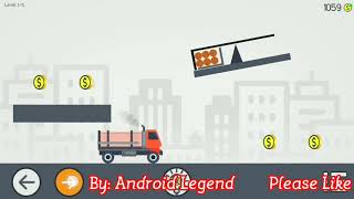 Brain It On : The Wood Trucks Level 1-5  Brain physic level 1-5 Android Solution screenshot 4