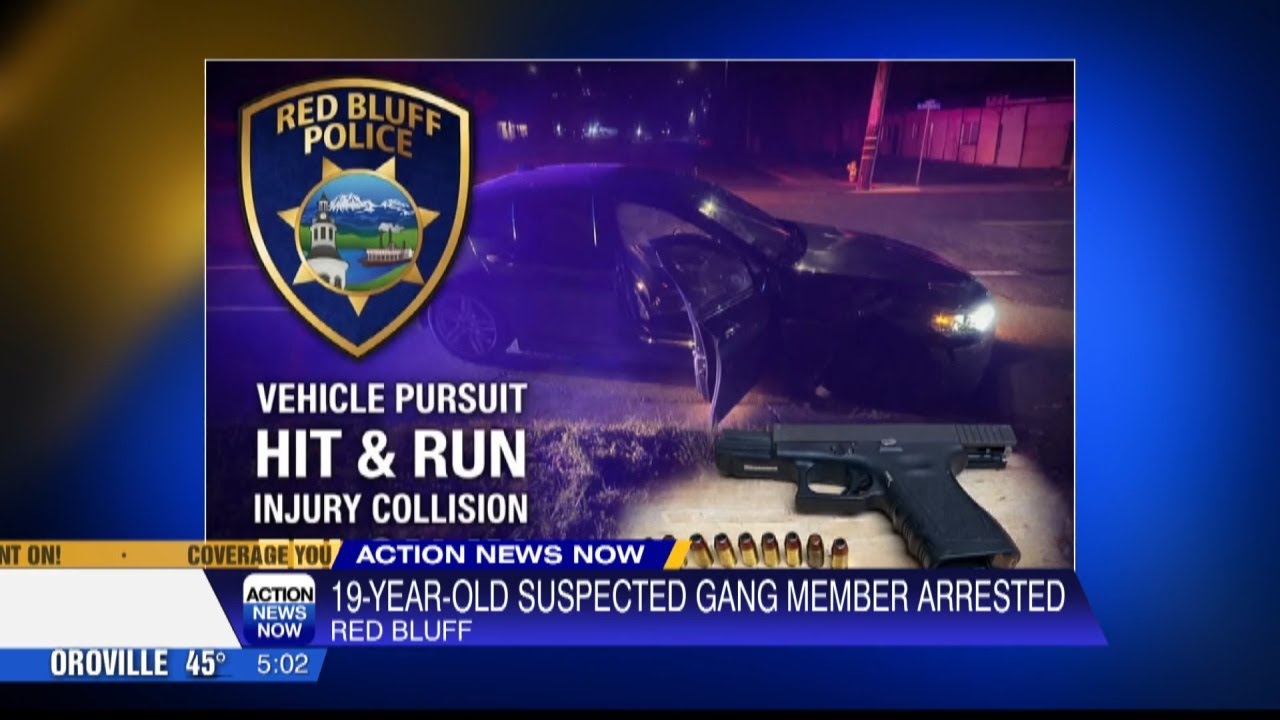 Red Bluff police chase ends with arrest of 19-year-old