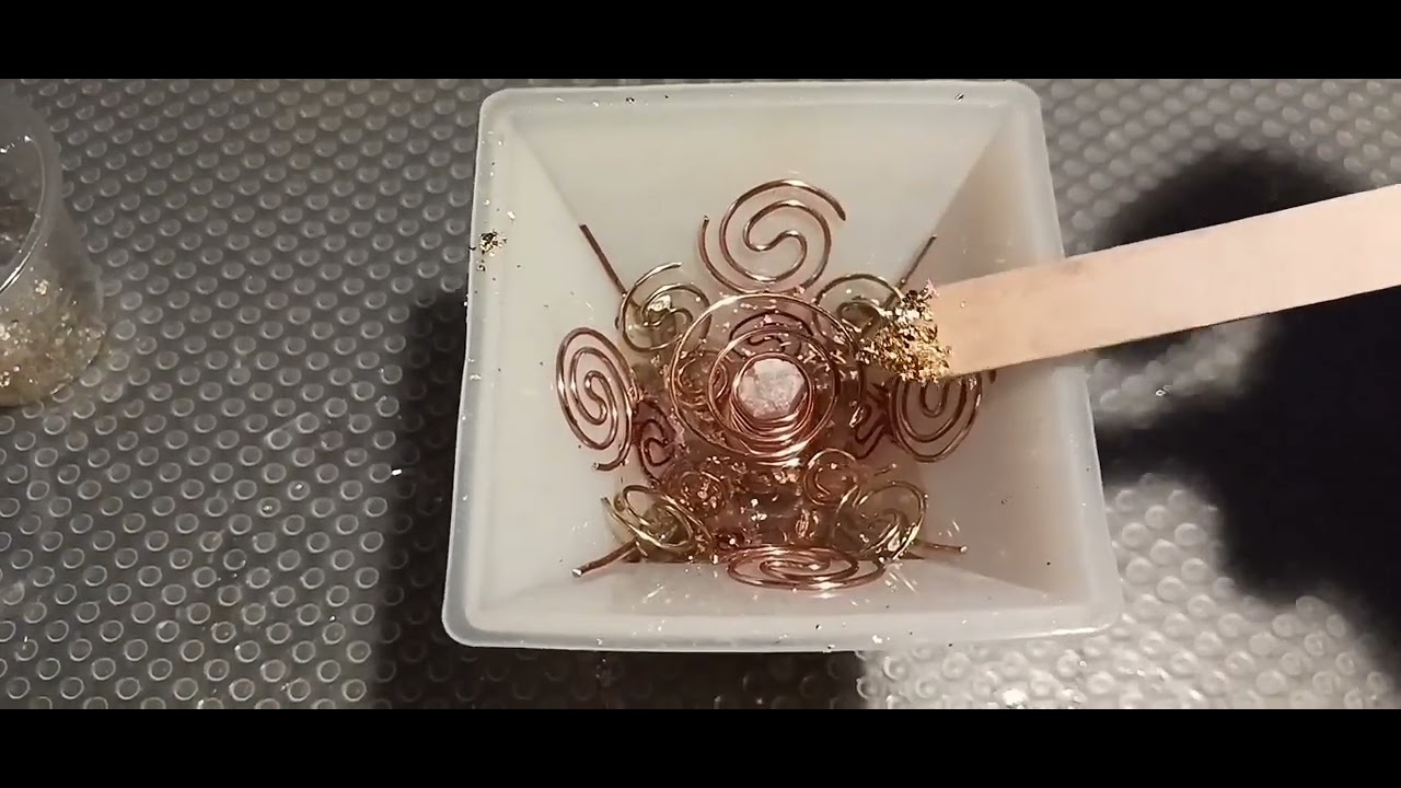 Orgonite Jaspe Sang de Dragon ( la confection)