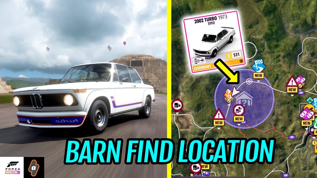 Hidden Barn Find Location: How to get the Legendary 1973 BMW 2002 TURBO in Forza Horizon 5