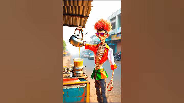 Rocky and Junnu's tea race #ai #india #shorts #pakistan