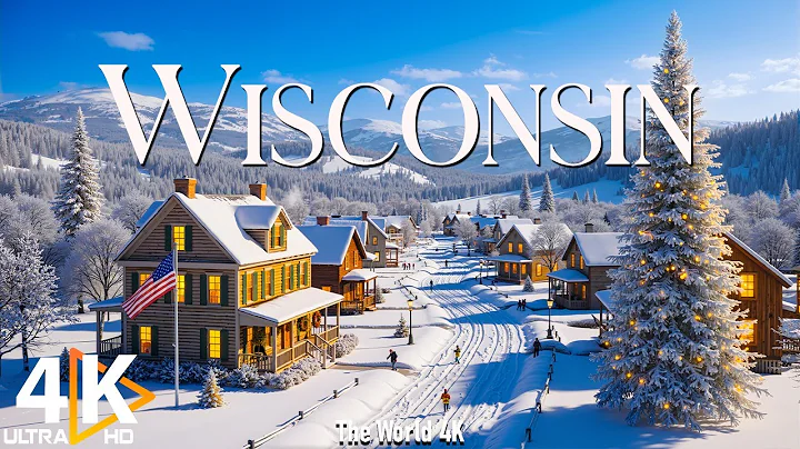 Winter in Wisconsin 4K UHD ❄️ Snow-Covered Forests, Frozen Lakes & Peaceful Midwest Countryside