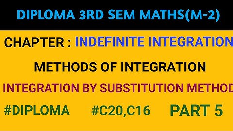 INDEFINITE INTEGRATION PART 5 IN TELUGU| METHODS OF INTEGRATION| INTEGRATION BY SUBSTITUTION METHOD|