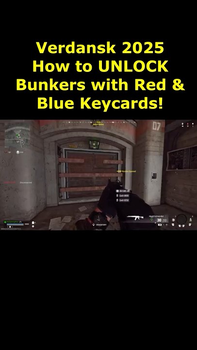 How to unlock Red & Blue Keycard Bunkers 2, 4, 5, 6, 7, 8, 9