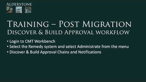 Post Migration - Discover & Build Approval Workflow