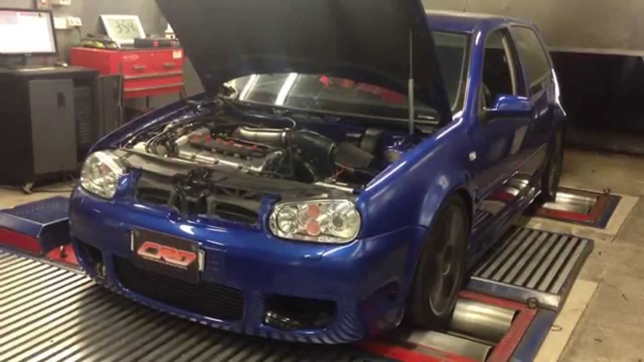 CRD built and turbocharged VW Golf R32 Mk4 - 1st RUN ON DYNO