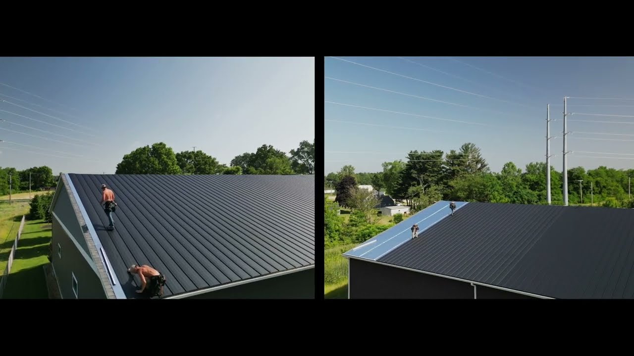 Kline Custom Homes Project | Black Concealed Fastener by Steel Master Roofing