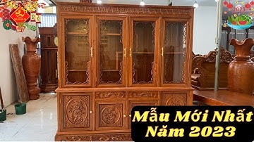 Tủ Rượu Tân Cổ Điển Mẫu Mới Nhất Gỗ Hương Đá Cao Cấp Độc Quyền Tại Thế Giới Đồ Gỗ