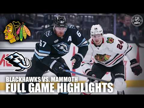 Chicago Blackhawks vs. Utah Mammoth | Full Game Highlights | NHL on ESPN