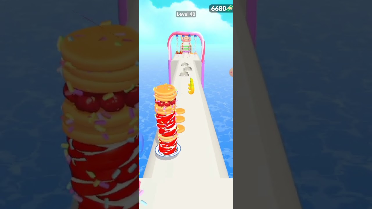 Level 40 Pancake run 3d gameplay 