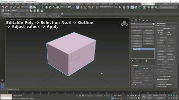 MinPro [3ds Max Commands] Editable Poly - Outline