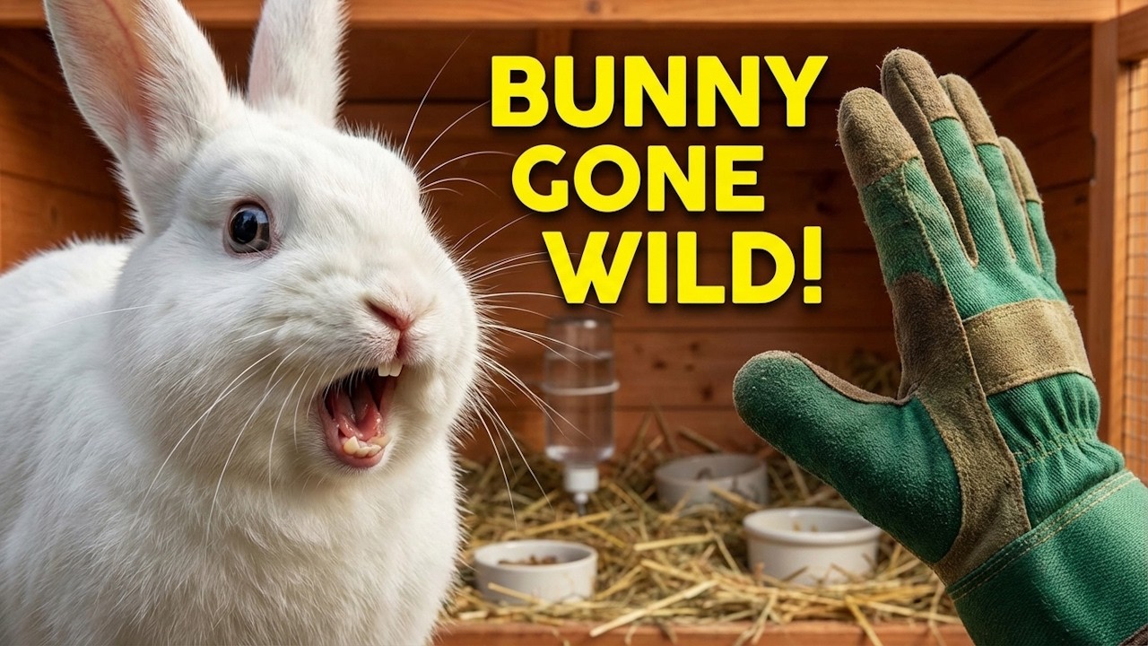 My Rabbit is a Tiny Monster! 🥕 Feeding & Fighting