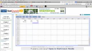 StatCrunch: Chi-Square Tests