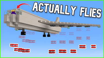 I Built a Working Bomber Airplane in Minecraft (using Valkyrien Skies)