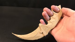How To Make Cardboard Karambit Knife