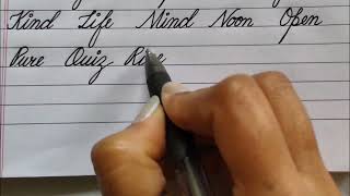 Cursive Writing Practice Session 58 | Cursive Practice with Three Letter Words | Improve Handwriting