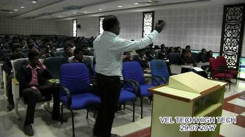 VELTECH HIGH TECH DEPT OF IT GUEST LECTURE 29.07.2017