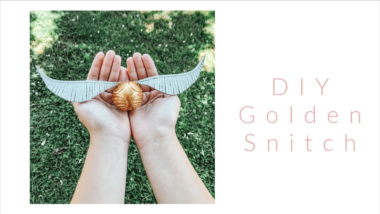 DIY Golden Snitch Wings  Diy golden snitch, Harry potter cake, Harry  potter snitch
