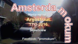 Amsterdam noord.   Tuindorp Oostzaan 'Argostraat' 17-3- 2016.