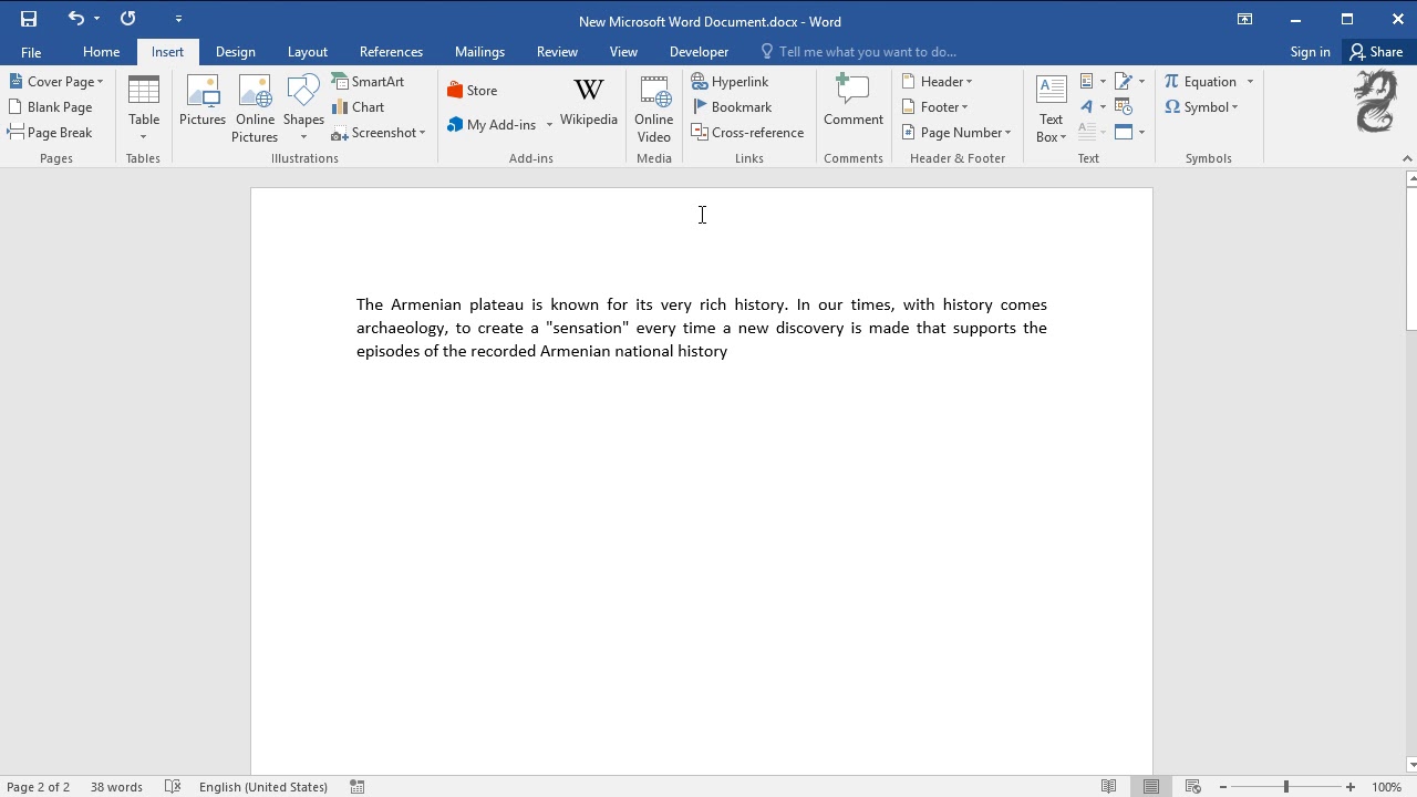 How to insert blank page in Word YouTube