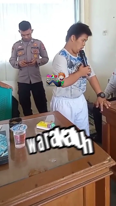 KETUA PEMUDA BERI ARAHAN DI POLSEK #ketuapemuda #viral #padang #downsyndrome