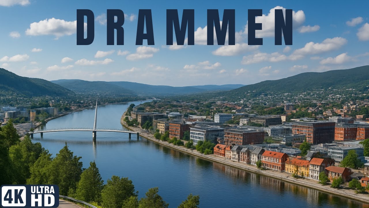 Драммен, Норвегия 4K. Джазовая музыка.