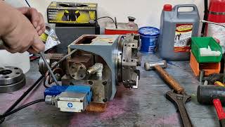 Tree UP-1000 CNC lathe - testing the turret tool changer with compressed air