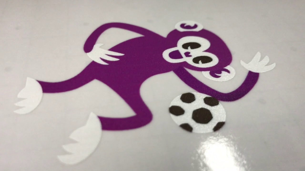 Transparante stickers met wit en kleur bedrukt